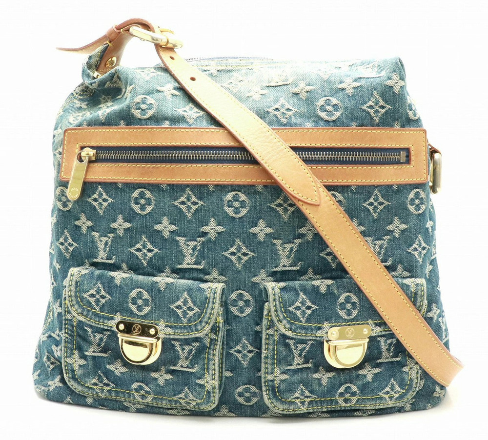 Louis Vuitton Shoulder Denim Strap Long One Monogram Baggy Bag - Picture 2 of 9